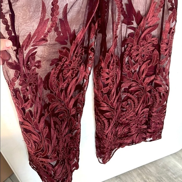 NWT,Gold Label WOW Couture,Wanderlust in Wine, Line w/A Bodysuit/Shaper,Stunning - Picture 6 of 14